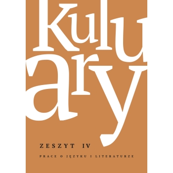 Kuluary. Prace o języku i literaturze. Zeszyt IV
